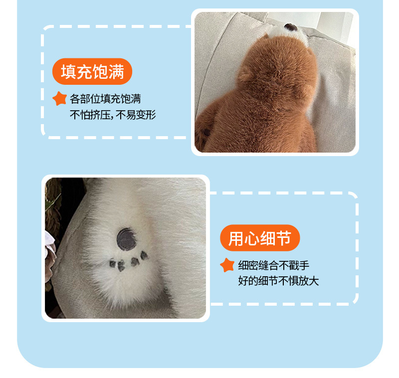 Simulación transfronteriza oso polar peluche juguete de dormir tira larga cojín sofá cojín 80cm single scissor muñeca al por mayor pic 16