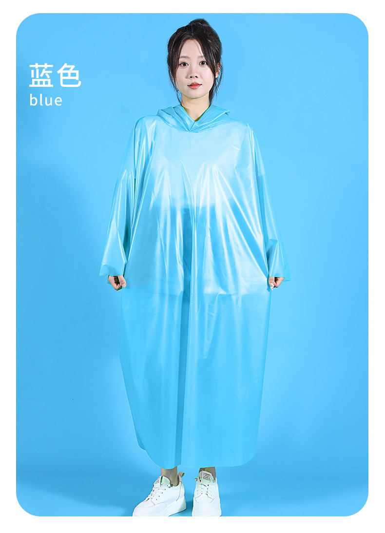 Thickened and lengthened disposable raincoat, explosion-proof rain travel one-piece raincoat, portable card, adult hiking and rafting raincoat pic 22