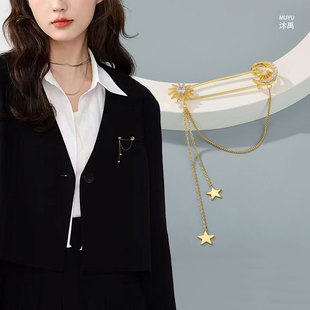 轻奢时尚经典土星别针微镶满锆个性复古设计日常穿搭胸针爆款胸花详情6