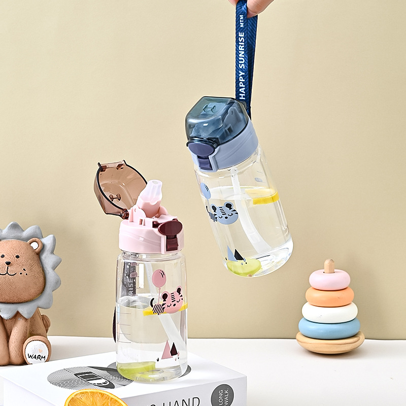 吸管水杯学生耐高温卡通可爱通用批发塑料随手杯直饮大容量水壶详情16