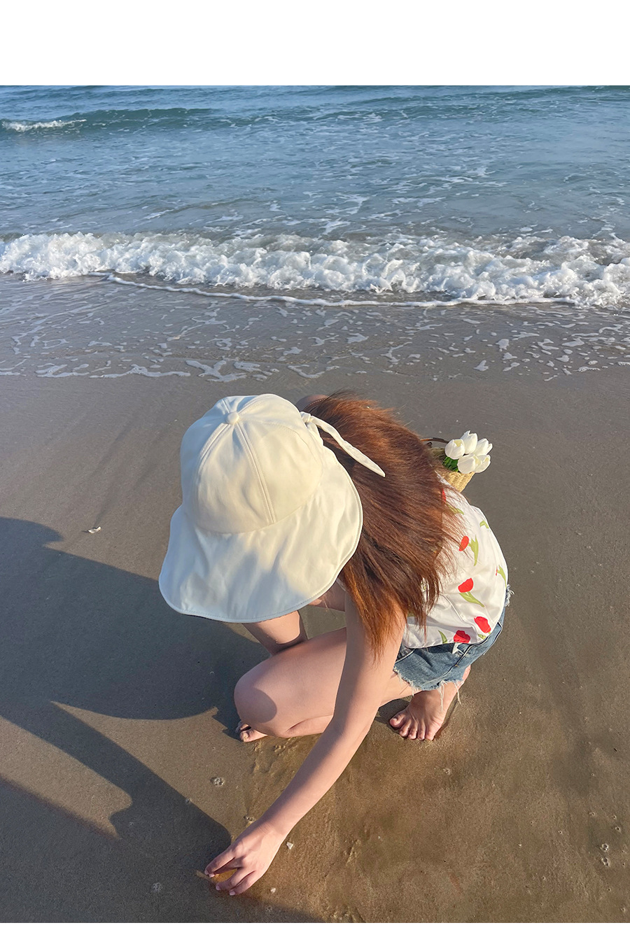 杨同学品牌女士夏季防晒帽 蝴蝶结装饰大帽檐黑胶渔夫帽 防紫外线遮阳帽子 成人尺寸太阳帽详情11