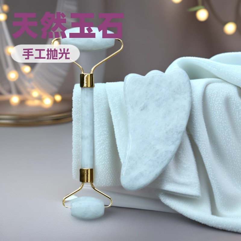 工厂直销紫水晶玉石滚轮按摩器专用脸部刮痧按摩美容棒美容院推拿馆用详情12