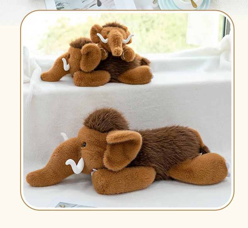 Wholesale of new mammoth plush toys, office cushions, children's elephant dolls, bay window ornaments and birthday gifts pic 25