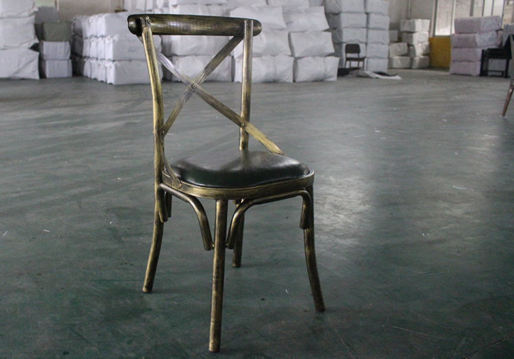 Star Outdoor wedding chairs, lawn wedding hotel cross-wood grain chairs, banquet soft packaging, event conference, restaurant backrest chairs pic 4