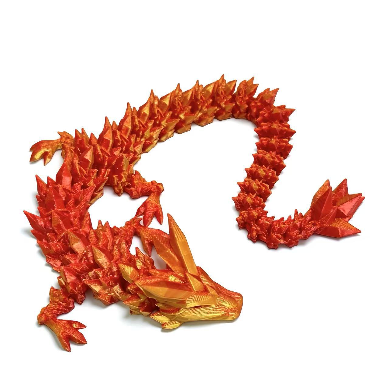 3d打印关节龙跨境热销摆件关节可活动创意水晶龙手办玩具装饰批发详情6