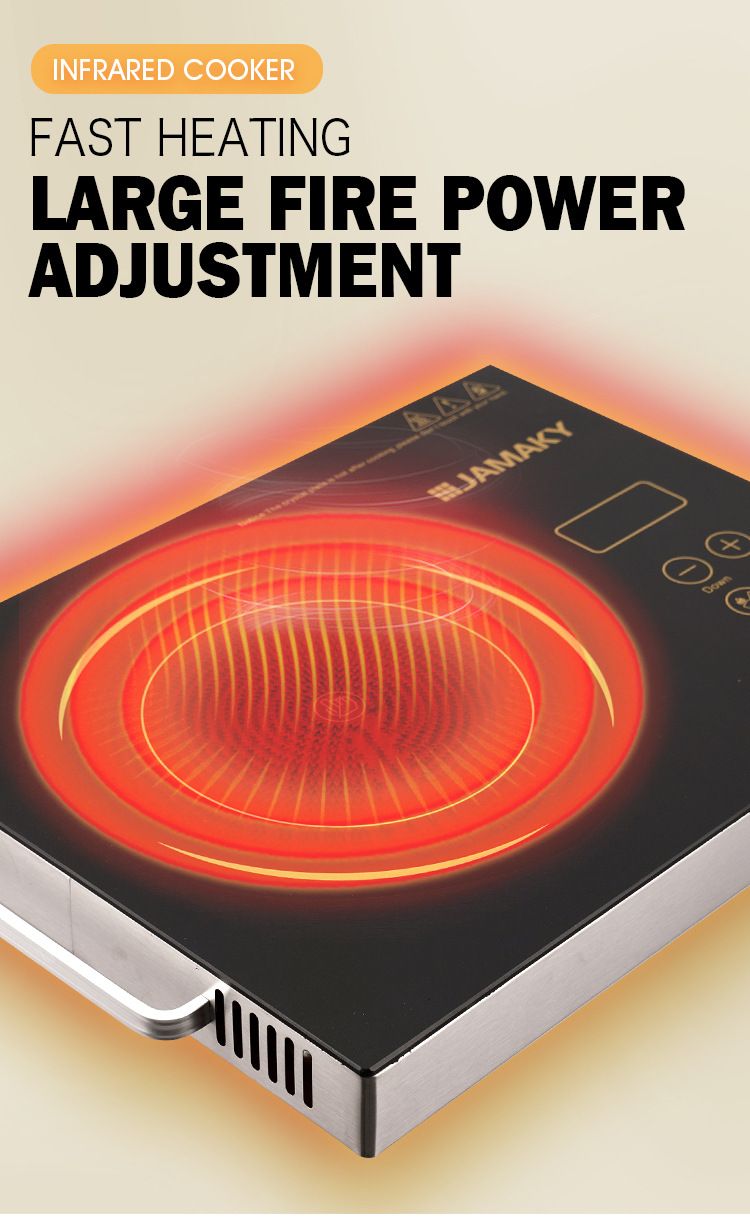JAMAKY电陶炉家用触摸式电炉2000w大功率节能爆炒电陶炉批发JMK7004详情11