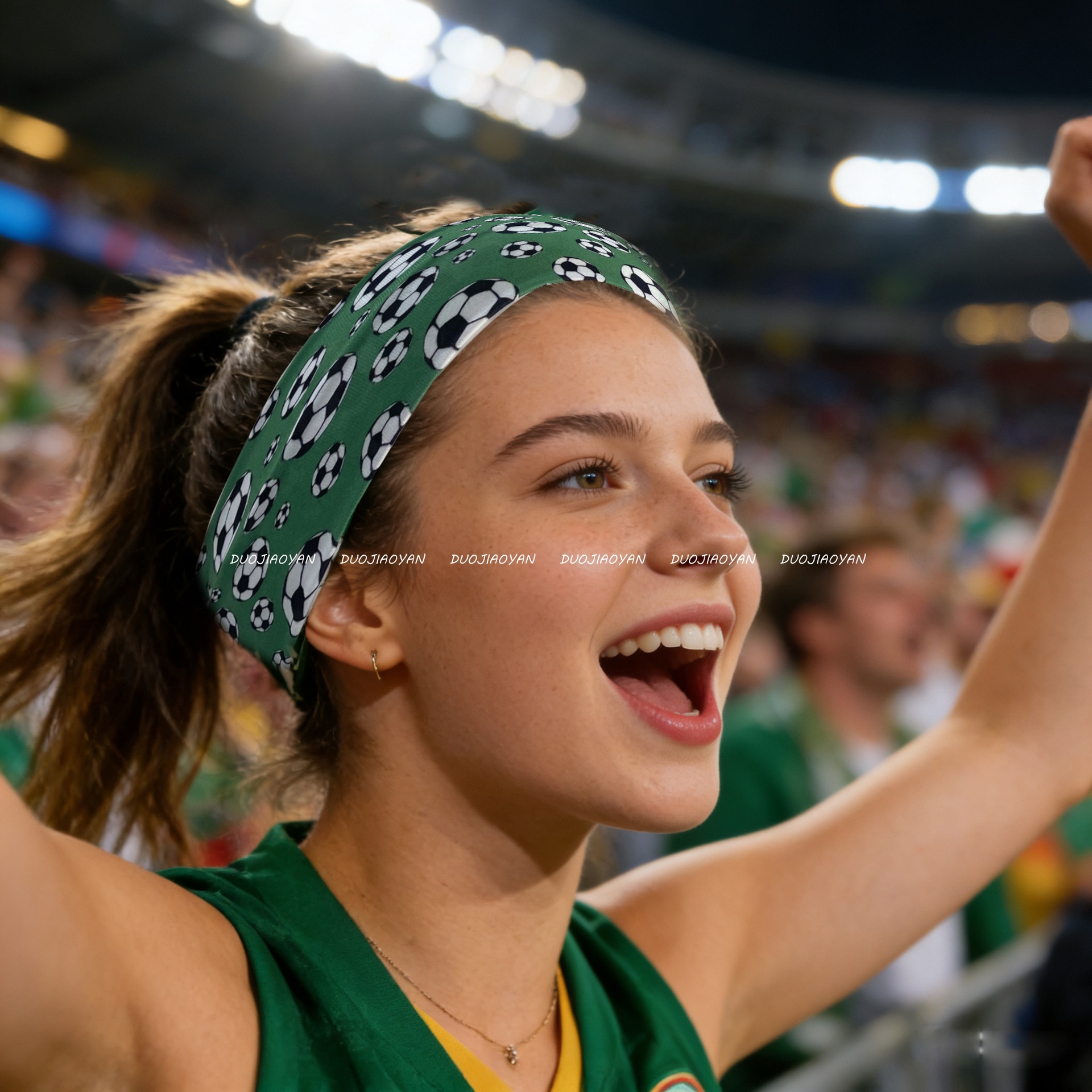 Cross-border best-selling football hair band, World Cup cheering headscarf, elastic sports hair band, unisex antiperspirant hair band pic 8