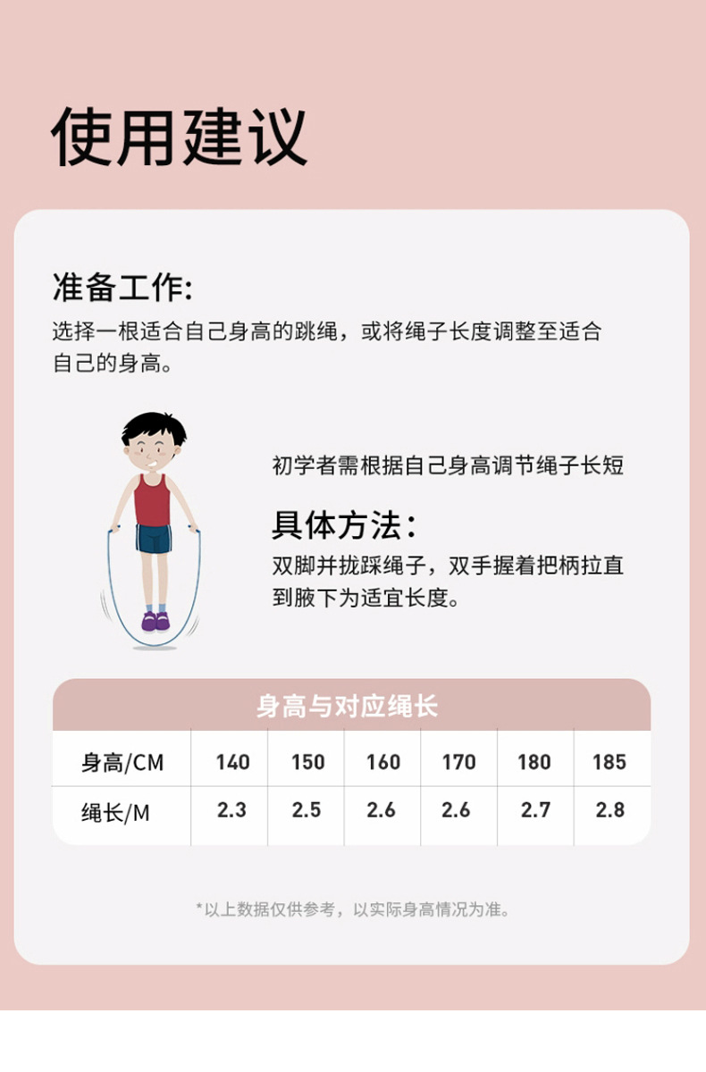 儿童跳绳小学生体育幼儿园初学男孩女孩跳绳塑料手柄棉绳用品批发详情12