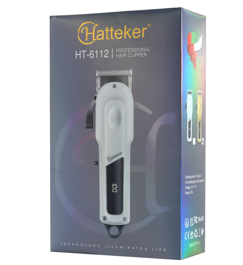 Hatteker electric hair clipper, new export product for hair salons, high-power oil-head electric clipper, household hair razor clipper pic 19