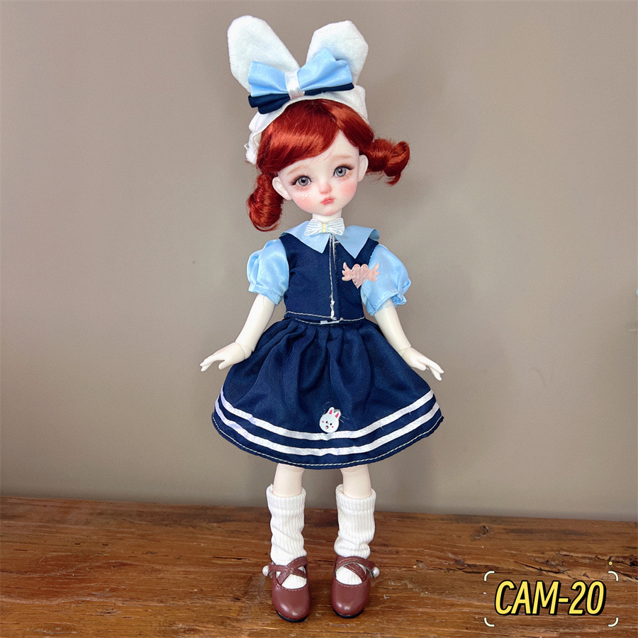 6分BJD玩偶换装衣服30厘米洋娃娃衣服森系可爱卡通洛丽塔裙子详情19