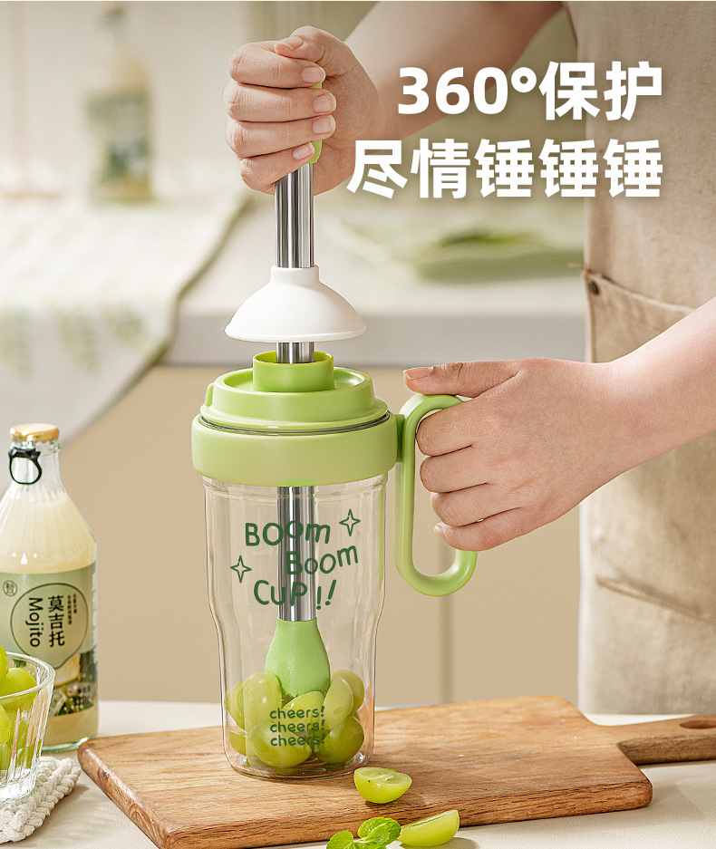 雪克杯手打柠檬茶全套制作工具调酒器套装暴打手摇杯奶茶店专用壶详情9