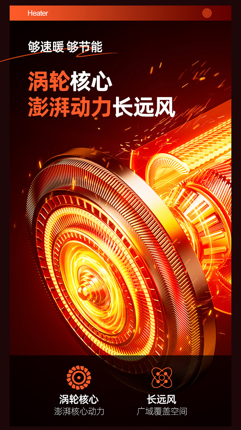 新品桌面取暖器快热办公室智能热风机便携式小型暖风机宿舍跨境详情11