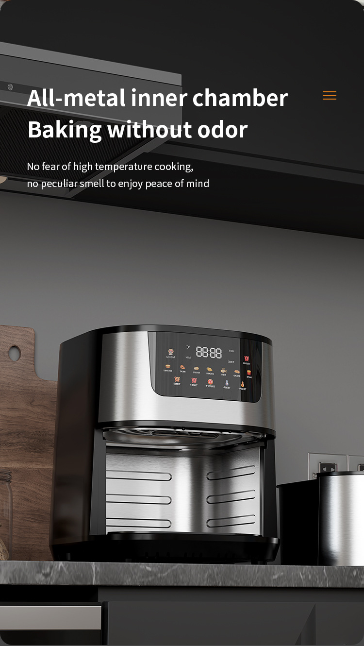 12L air fryer, new household electric fryer, 110V-220V, cross-border export split electric oven, French fries machine pic 16