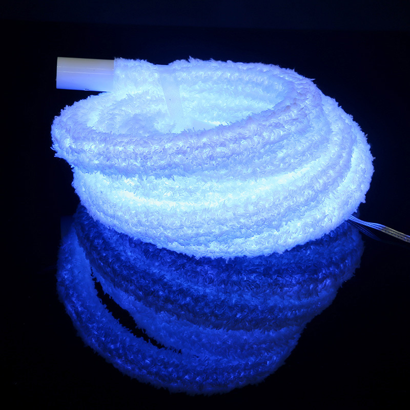 LED flexible color-changing light strip, 360-degree empress velvet woven light, RGB color-changing neon light, outdoor decorative linear light pic 5