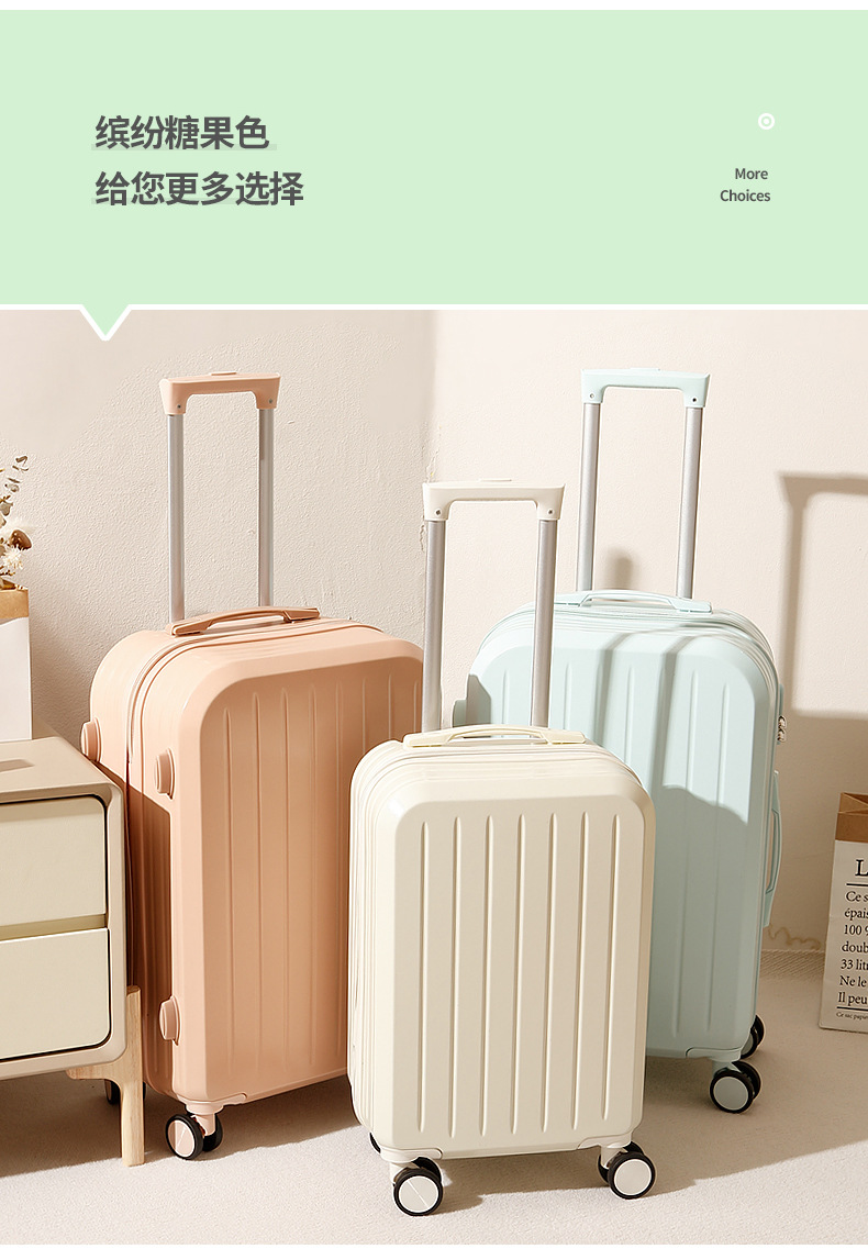 行李箱20寸多功能带杯架旅行箱女24寸学生密码箱万向轮拉杆箱批发详情25