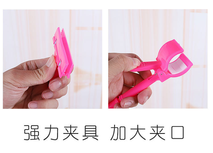 广告夹子塑料360度多色机械夹拇指夹POP夹广告夹超市展示架批发详情14