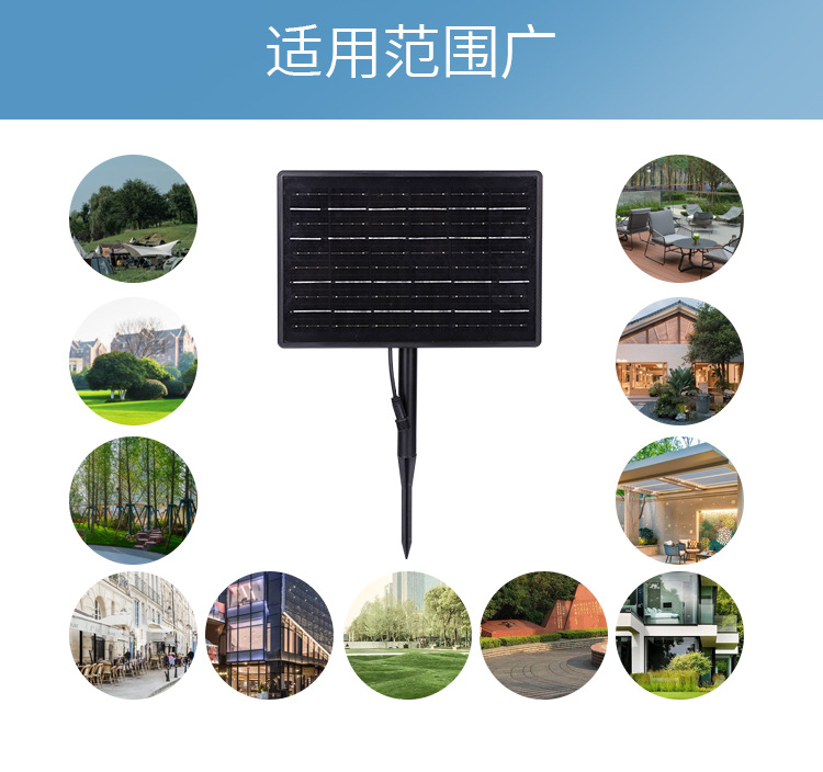 供应户外太阳能光控灯串电池板1.5W太阳能电池盒有线连接器塑料壳详情13