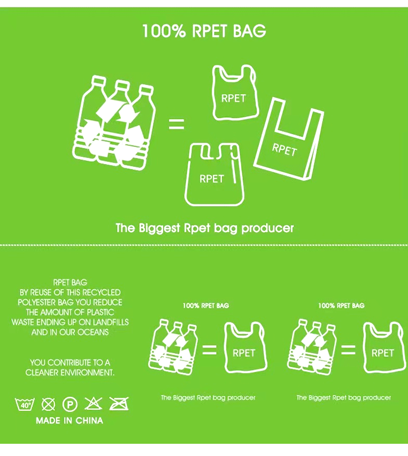 丽新布RPET购物袋韩国订单环保袋网红韩版ins风包装塑料环保袋详情13