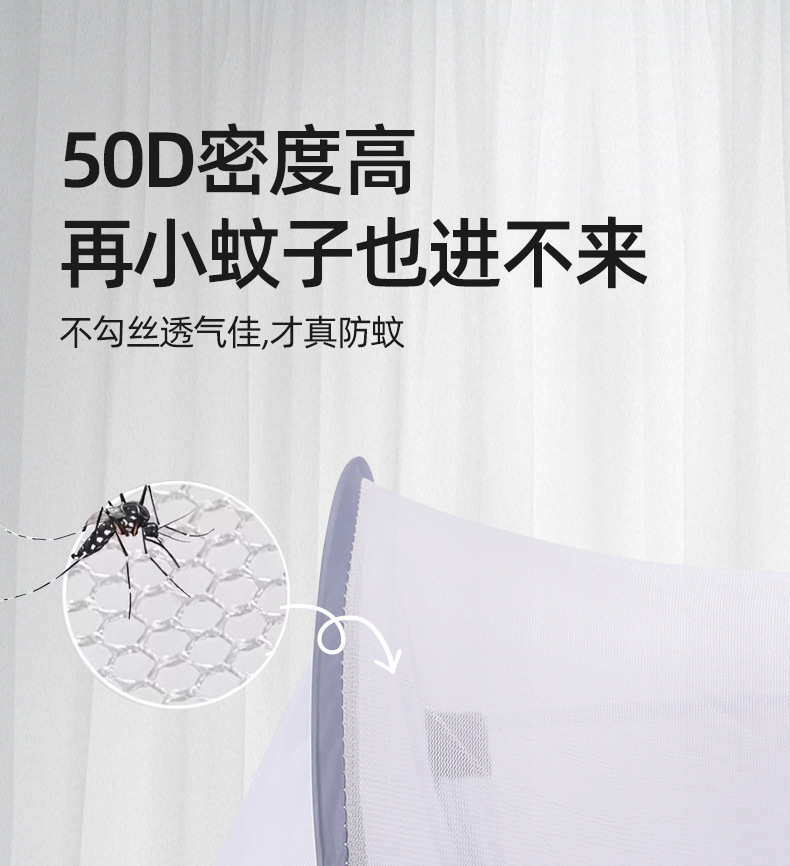 亚马逊跨境TEMU蚊帐可折叠免安装食物罩宠物防蚊罩婴童婴儿床便携详情3