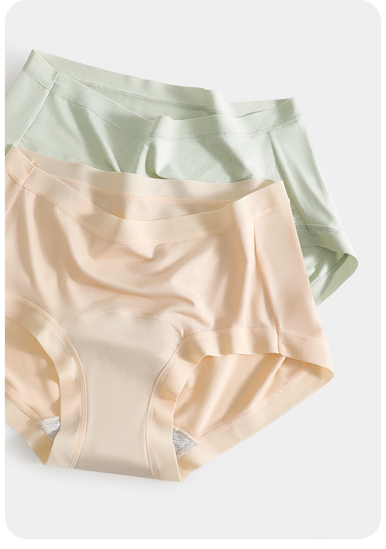 7A抗菌加长裆女士内裤莫代尔女中腰全棉裆透气柔软女生夏三角短裤详情15