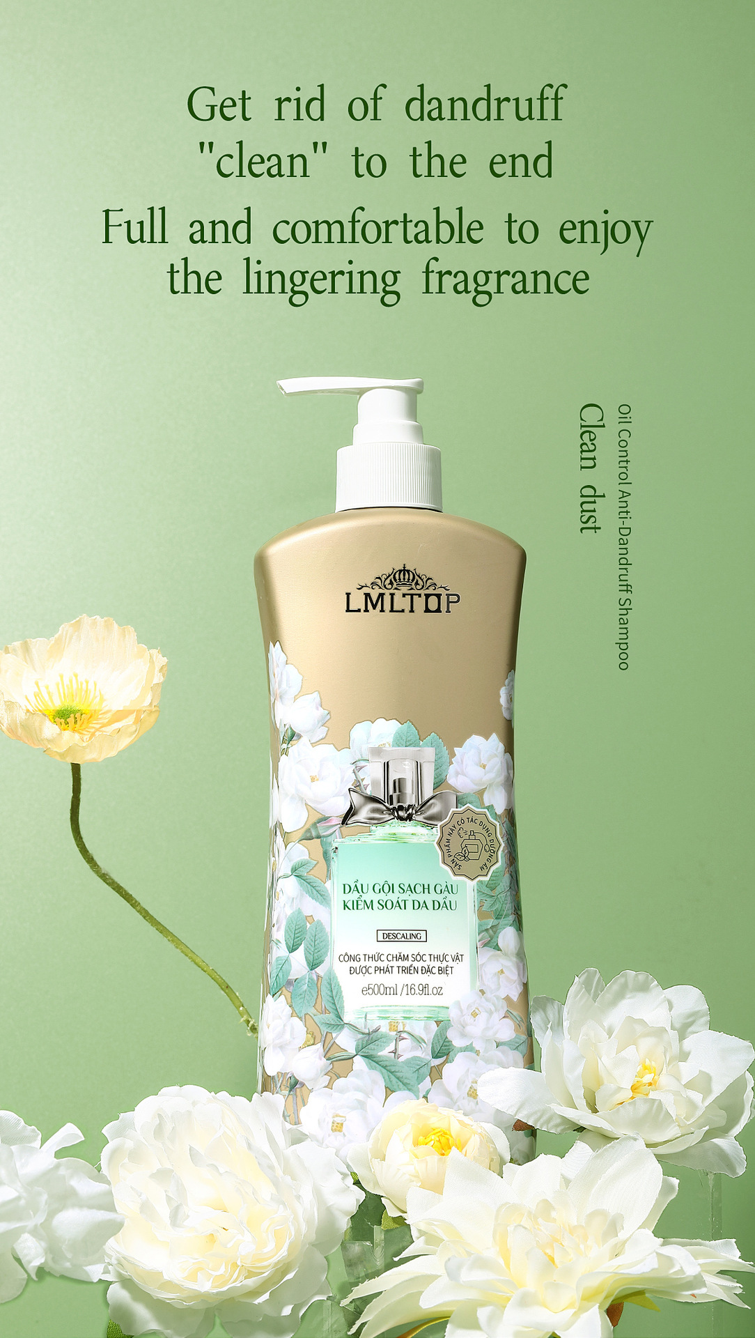 LMLTOP 控油袪屑香氛洗发露500ml 清爽洗发水 跨境专供VN LML2118详情2