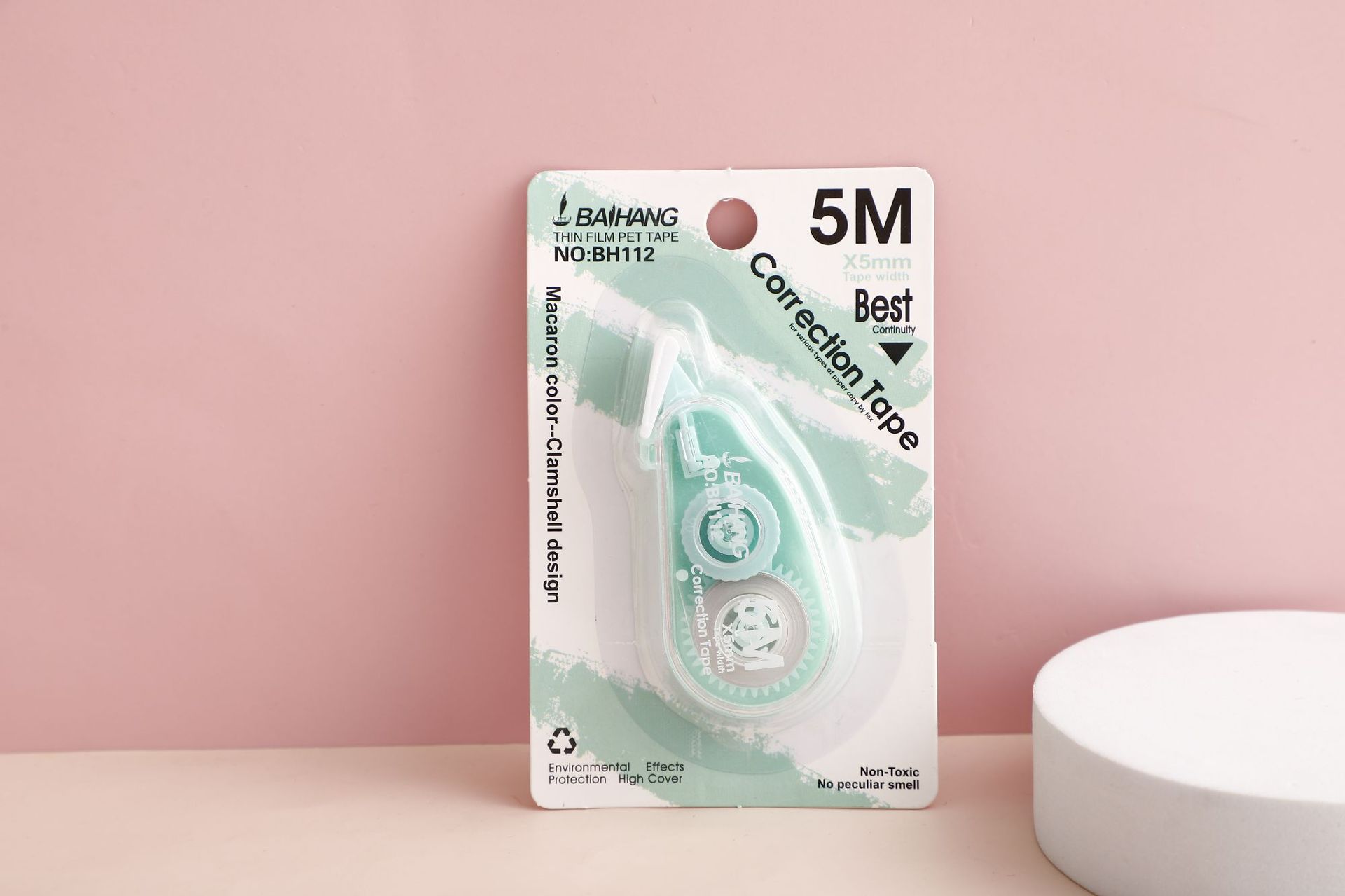 Baihang fully transparent and simple correction tape for student stationery and learning supplies, large-capacity correction and correction tape, 3-piece set pic 12