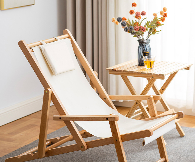 躺椅户外折叠午休躺椅便携式庭院露天乘凉沙滩躺椅阳台休闲椅子详情8