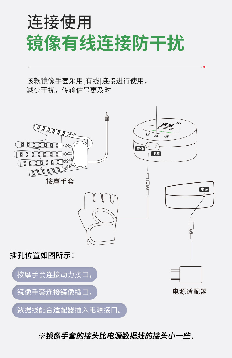 工厂批发电动智能机器人慷富手套五指分指训练器手部恢复按摩仪详情12