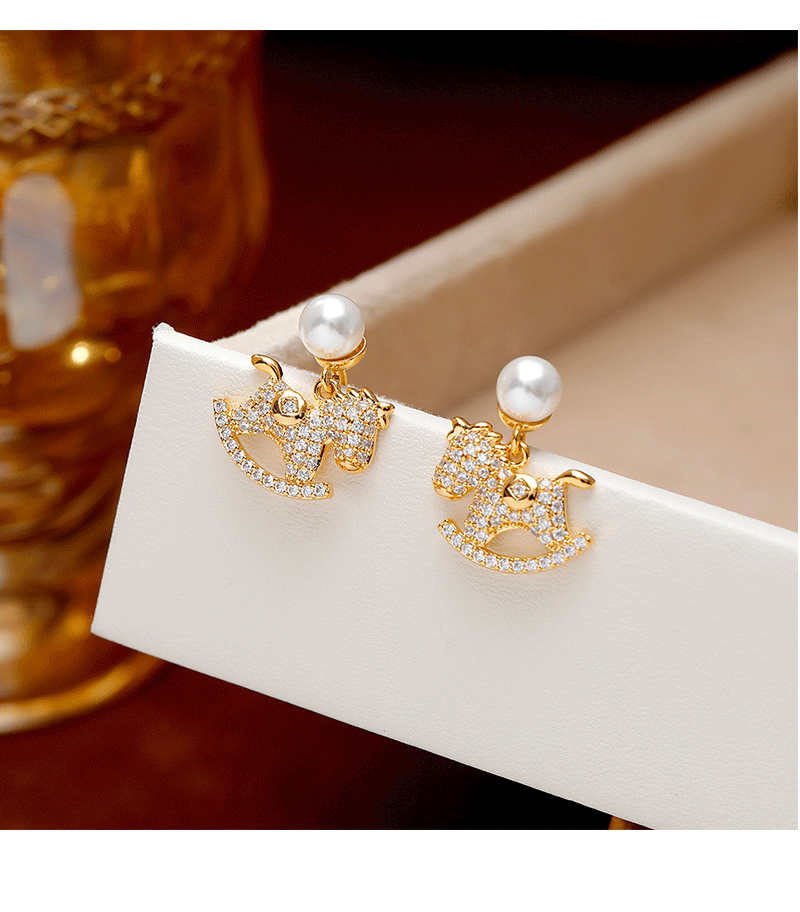 ¡Hyacinth tiene dinero ahora! Perlas pendientes nicho ligero extravagancia versátil alta apariencia horizontal temperamento pendientes de mujer 2026 explosivo estilo earpieces pic 2
