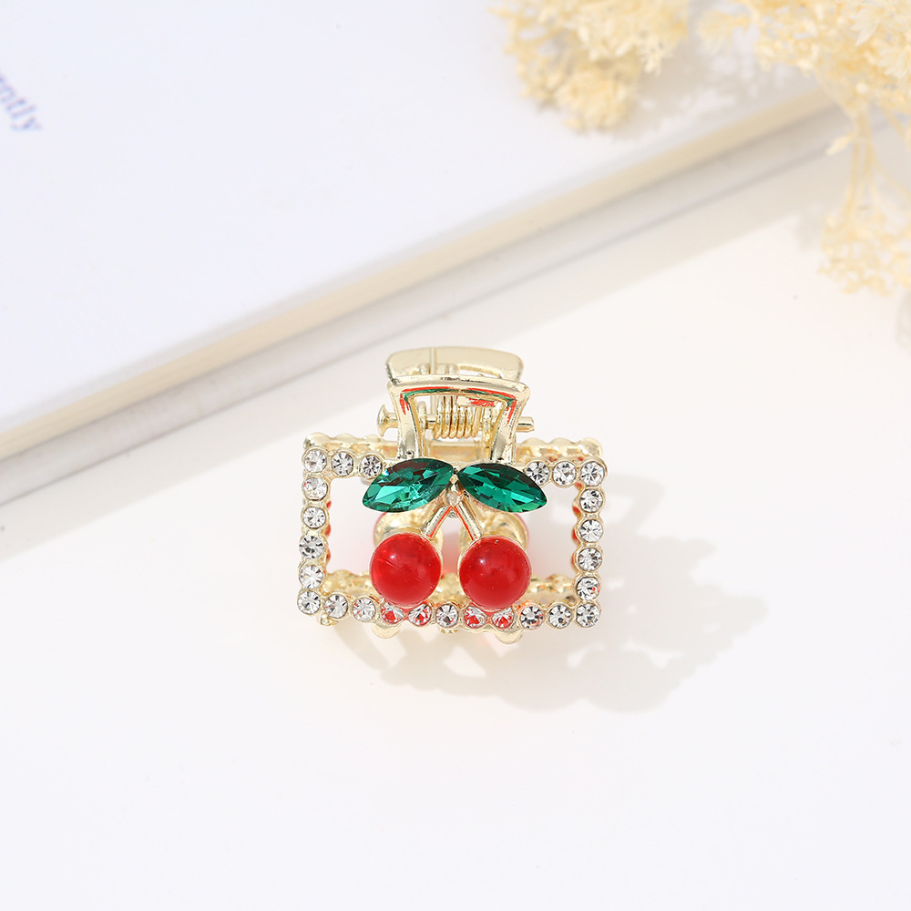 发夹夏季花朵抓夹女 可爱甜美合金半扎发小夹子小女孩鲨鱼夹批发详情22