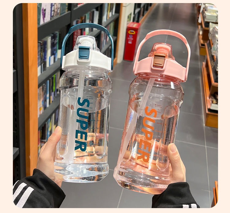 大容量水杯运动高颜值水杯外出吸管杯子夏季带吸管户外pc水壶健身详情8