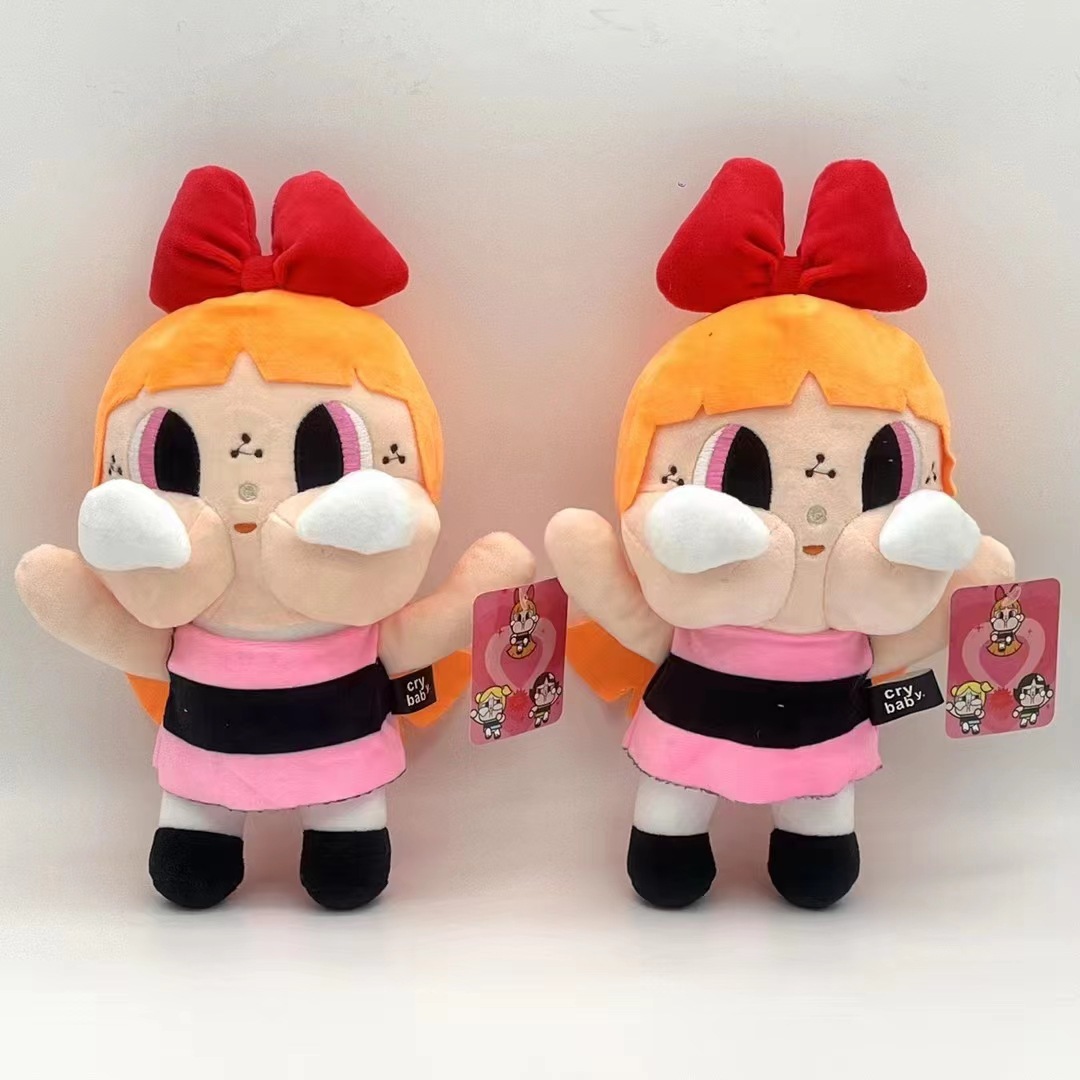 新款变身哭娃公仔crybaby可爱泡泡玛特毛绒玩具挂件玩偶嘟嘟女孩详情11