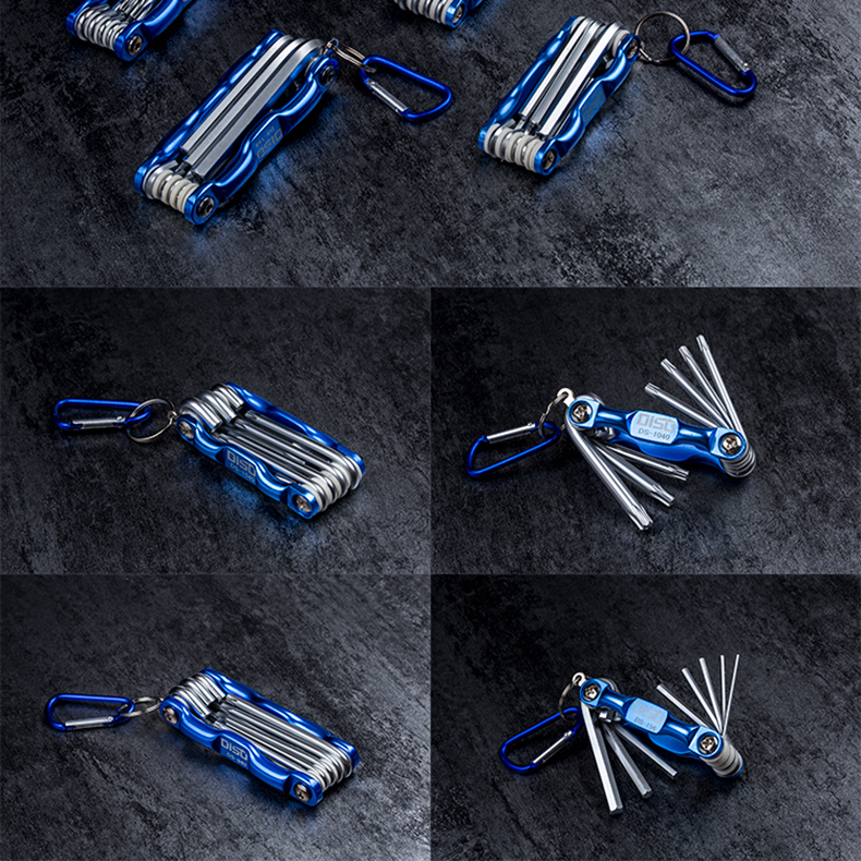 折叠内六角扳手套装梅花中空六角匙米字螺丝刀工具1.5-8mmT9T40详情14