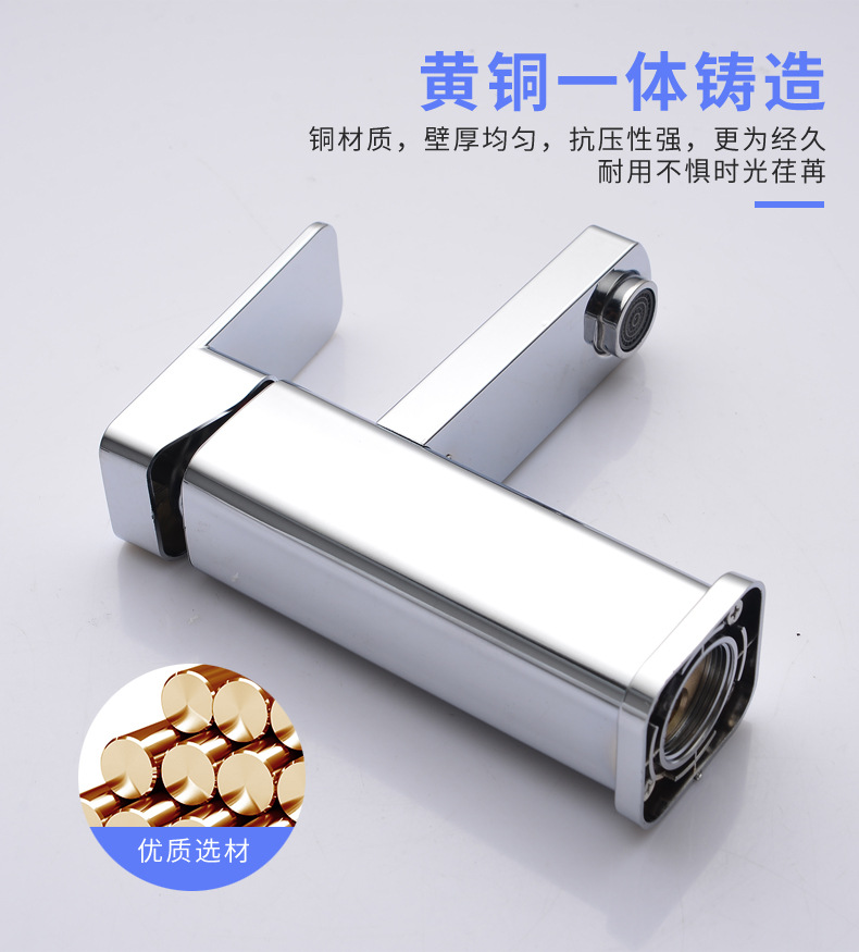 跨境卫生间浴室柜面盆洗脸洗手盆暗装白色台盆水龙头冷热两用详情5