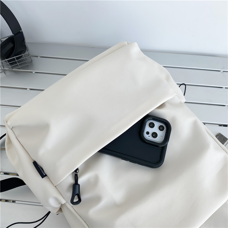 中大学生书包女潮流褶皱双肩包男批发 学院风情侣休闲耐用双肩包详情21