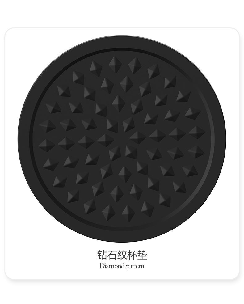 跨境轮胎硅胶杯垫防滑隔热圆形餐垫环保材质简约定制源头工厂餐具详情21