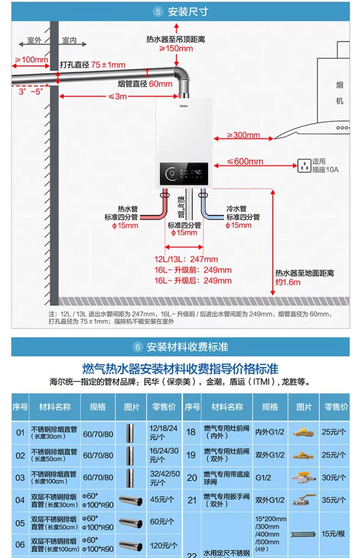 海尓燃气热水器12/13/16升节能家用洗澡恒温天然气强排式热水器详情37