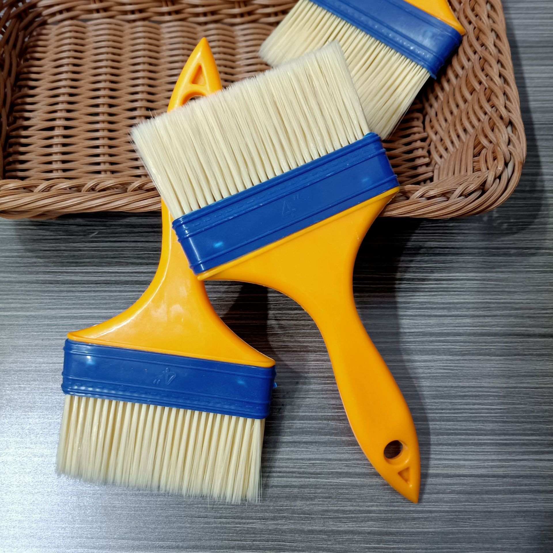 【 Zone 3-6 】【 4-inch Blue-headed Paint Brush 】10/ box 360/ case 4-inch large paint brush Thickened paint brush tool brush Brush Oil brush material brush Nylon brush 2 yuan source 1 yuan pic 6
