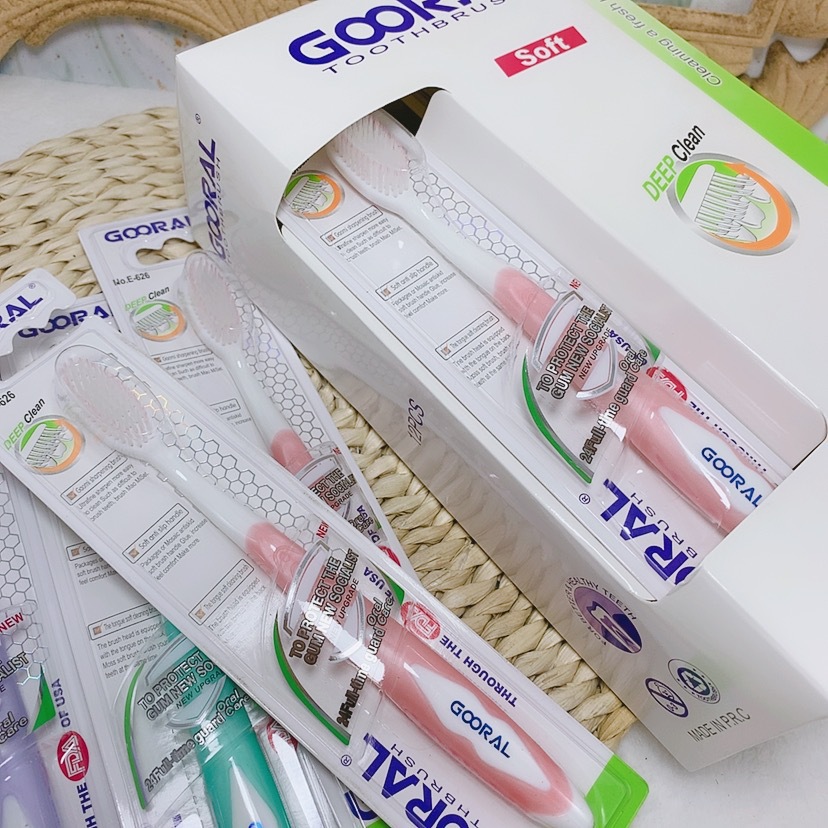 跨境外贸成人GOORAL牙刷12支家庭装单支独立旅行包装细毛软毛牙刷详情6