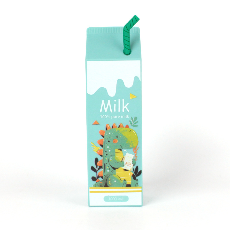 创意高颜值简约牛奶零食卡通笔袋大容量便携小学生文具盒收纳袋详情10