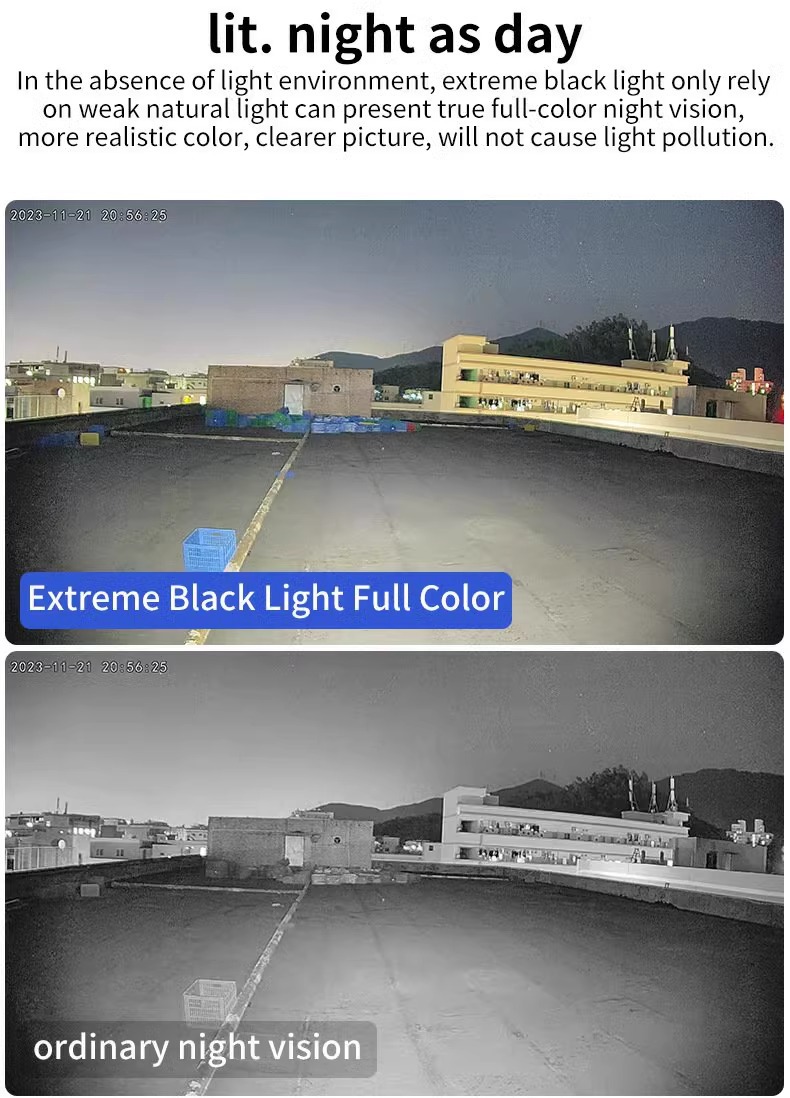 太阳能监控摄像360度无死角家用室外摄影头无电WIFI手机远程高清详情5