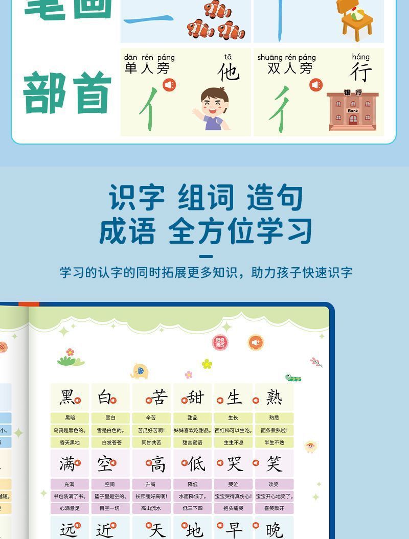 会说话的早教有声书0-6岁幼儿启蒙早教书儿童玩具学霸点读学习机详情16