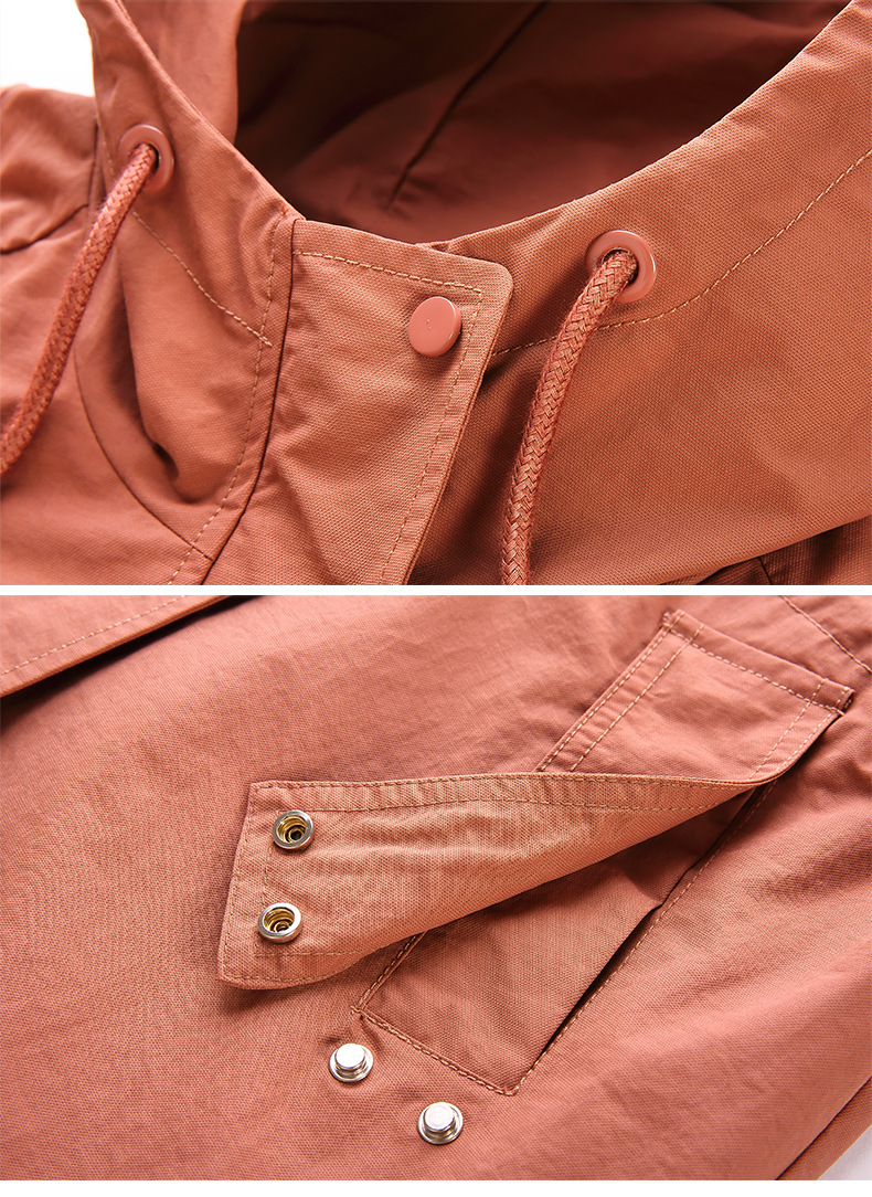 小香风中长款风衣女士2024春秋新款宽松休闲洋气百搭工装外套大码详情34