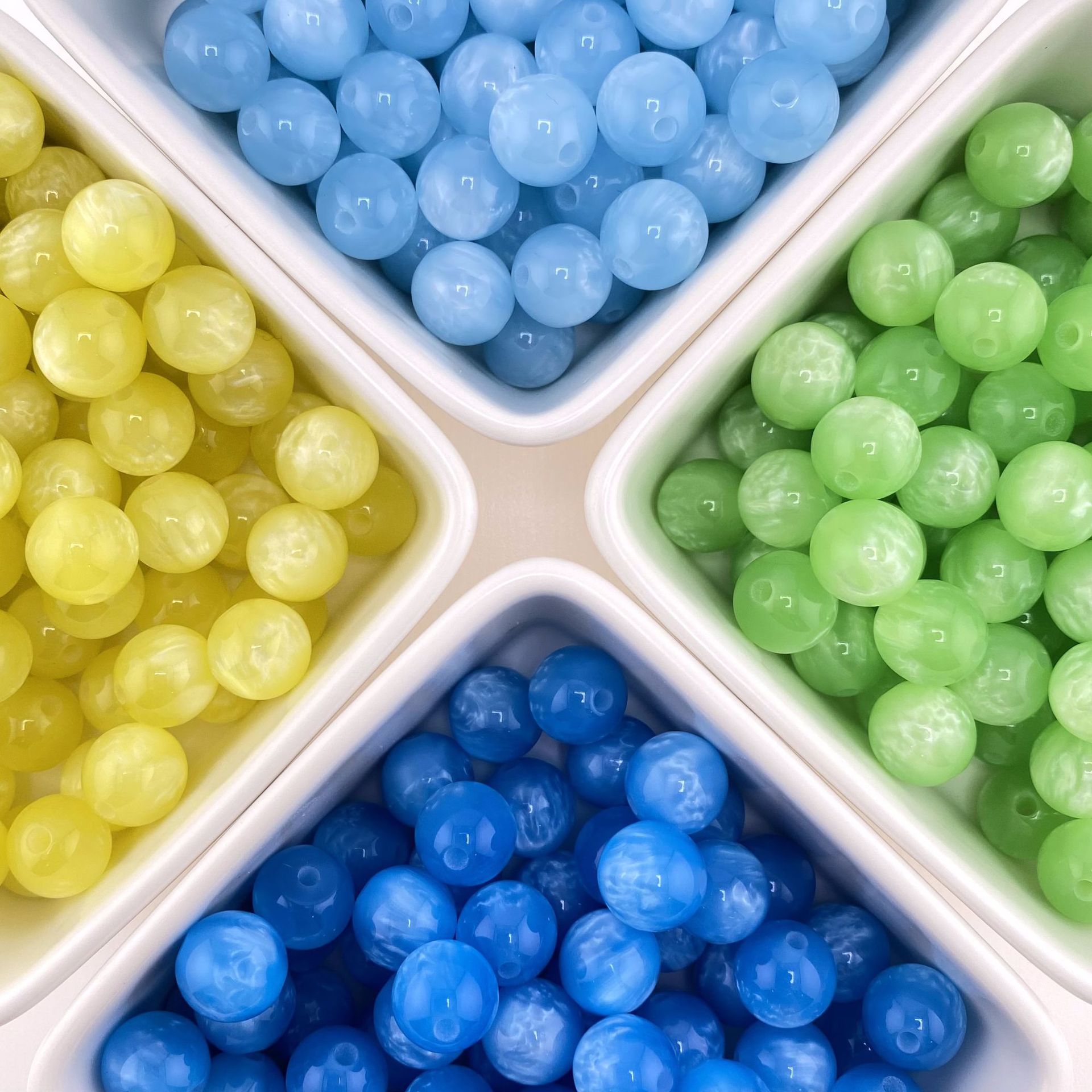 Sky Eye Gilded round beads, resin beads, loose beads, string beads, DIY handmade bracelet, bracelet accessory materials pic 3