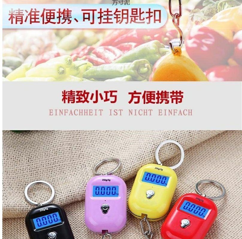 迷你手提称高精度电子秤便携小称买菜称随身带称重50斤厂一件批发详情6