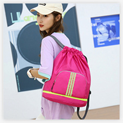 Oxford cloth drawstring bag, drawstring bag, backpack, large capacity sports football bag, basketball bag, outdoor sports hiking bag pic 9