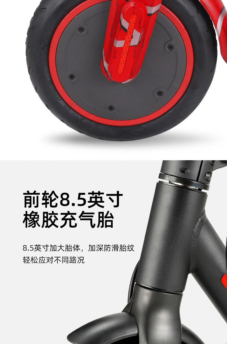 Cross-border outdoor scooter, adult mobility scooter, portable shock-absorbing scooter, foldable aluminum alloy electric scooter pic 8