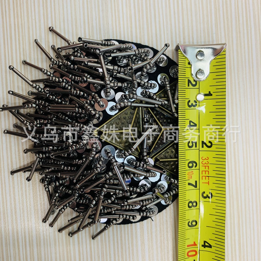 三角形肩章管珠吊须流苏服装饰品辅料详情5