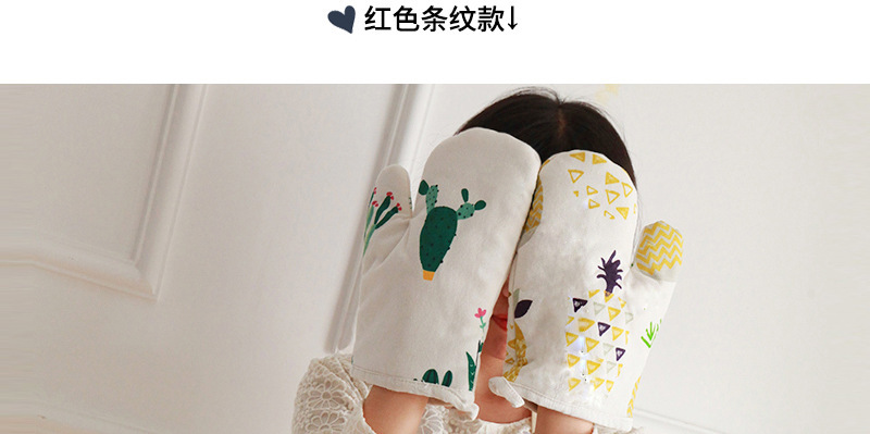 国潮厂家批发广告棉麻条纹围裙时尚家务透气餐厅围腰家用厨房围裙详情3