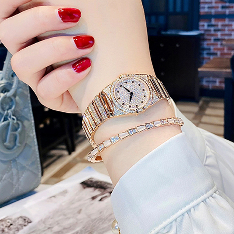 跨境手表满天星女士18K星座金镶钻表小盘防水石英奥地利钻女手表详情21